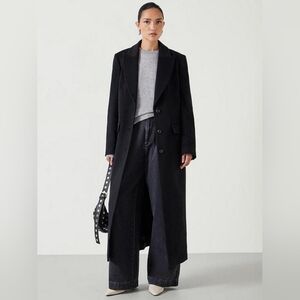 Massimo Black Pea Coat